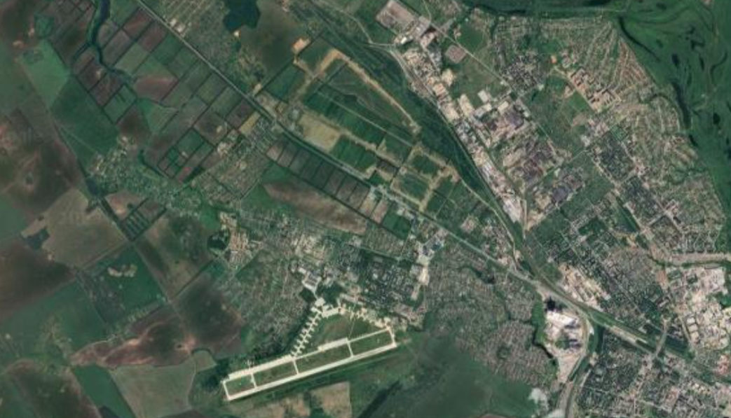 Вид Рязани на спутниковом снимке