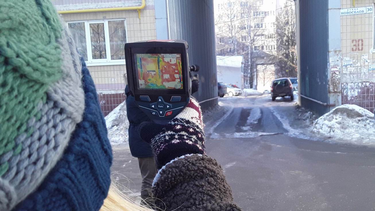 Наведение тепловизора 
